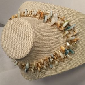 Japan shell multi strand necklace